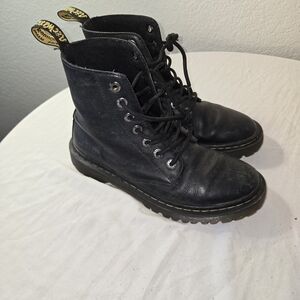 Dr. Martens Women's Black Leather Lace-Up Boots